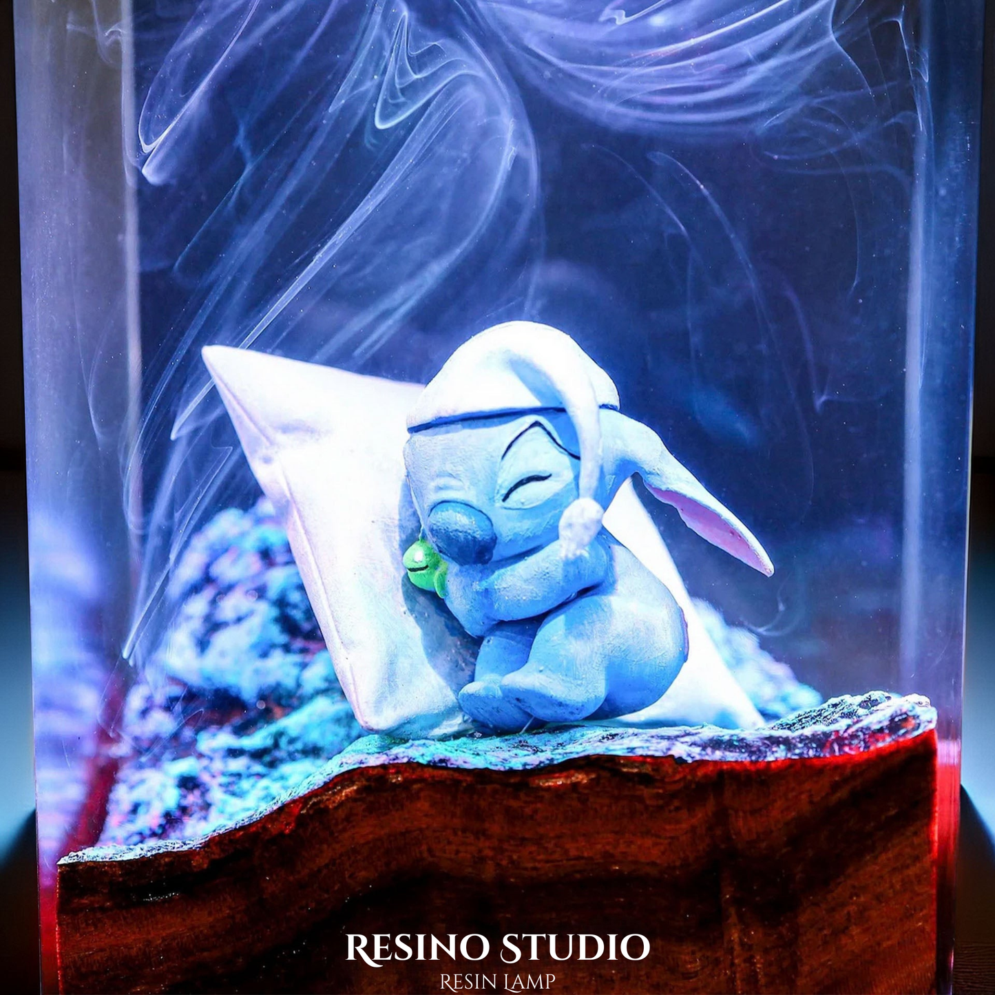 Stitch Lamp Version 1, Movie Resin Lamp