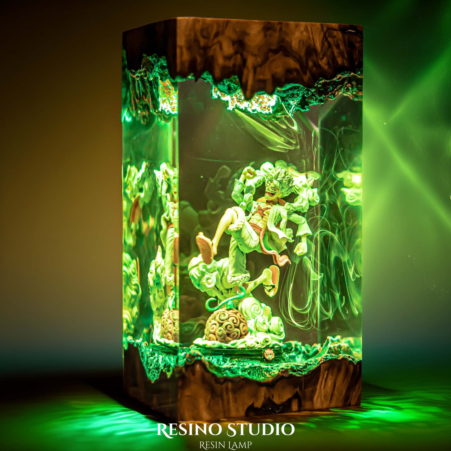 Luffy Gear 5 Resin Lamp, Handmade Anime Lamp