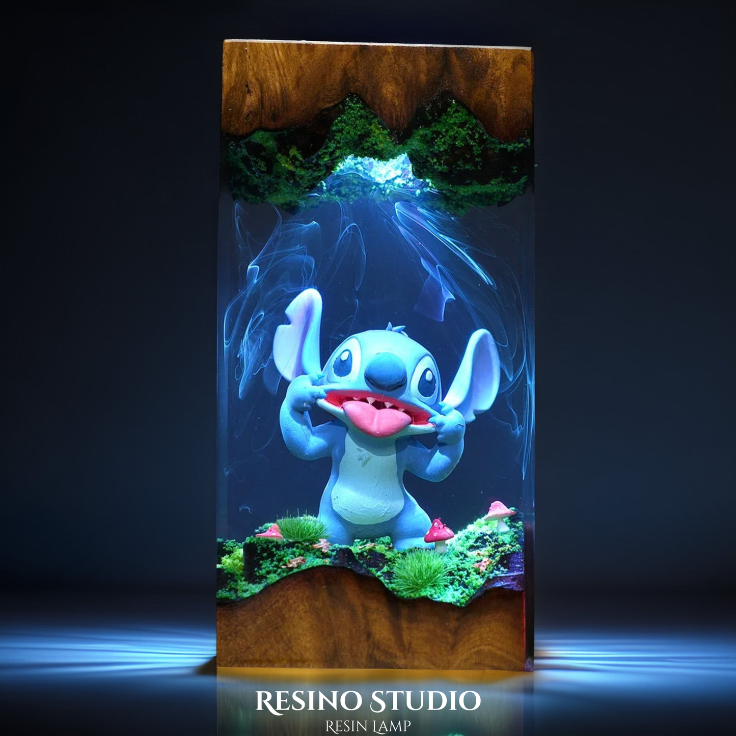 Stitch Lamp Version 2, Movie Resin Lamp