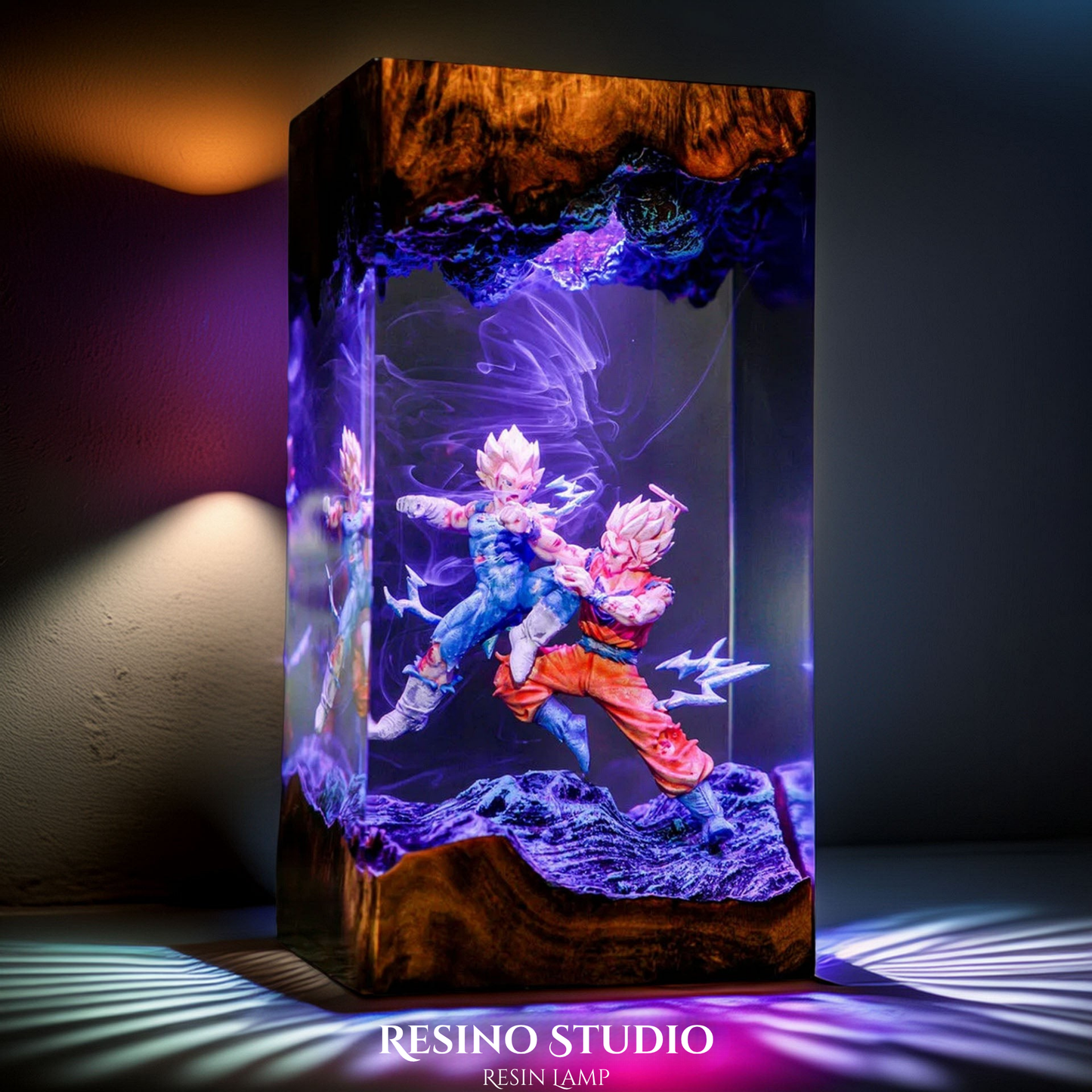 Goku vs Vegeta Resin Lamp