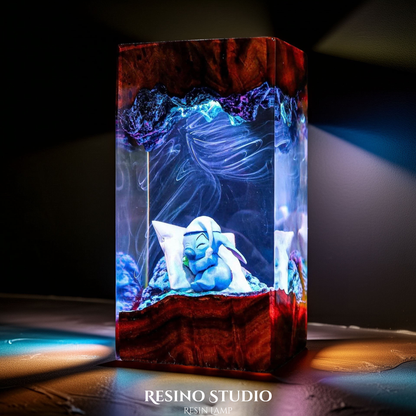 Stitch Lamp Version 1, Movie Resin Lamp