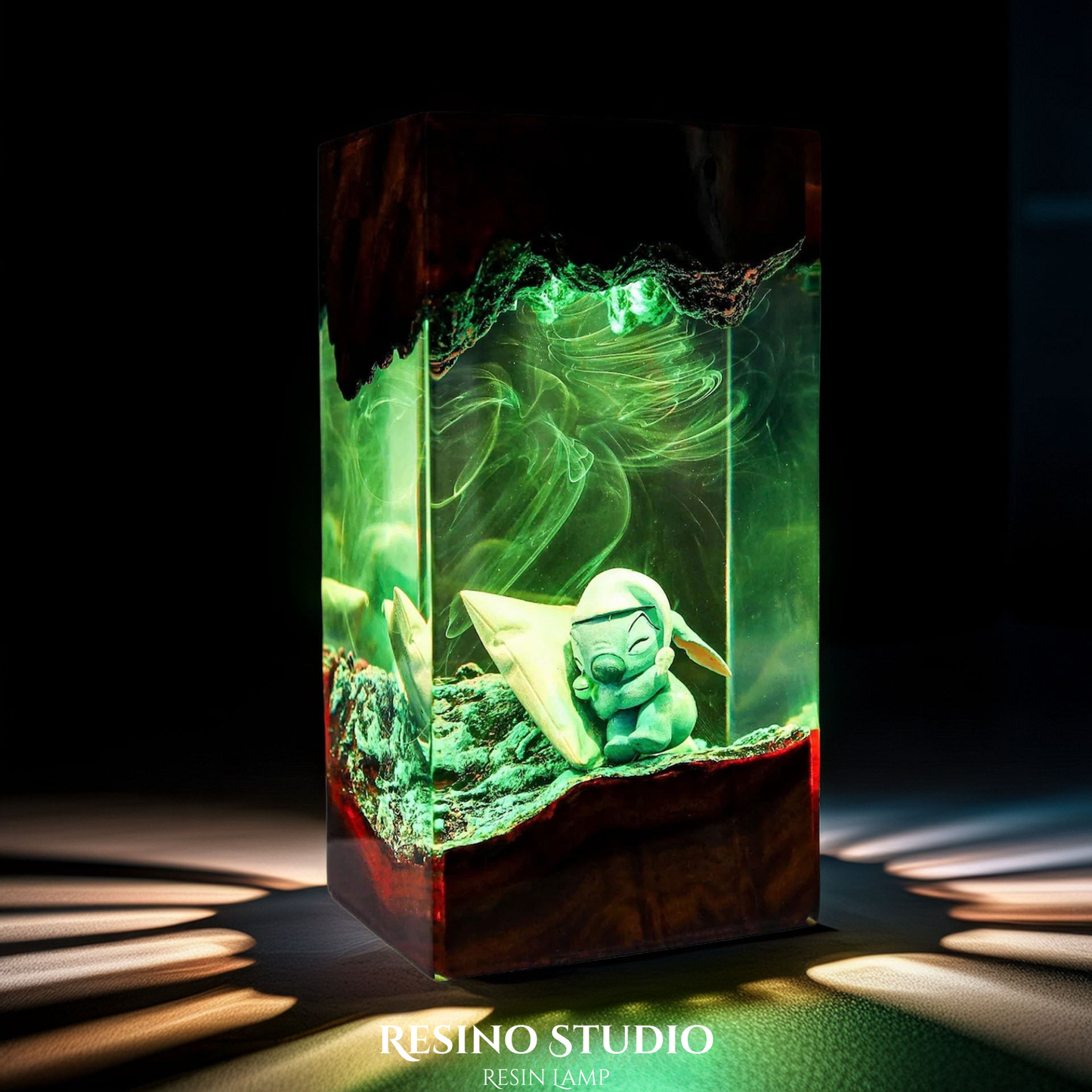 Stitch Lamp Version 1, Movie Resin Lamp