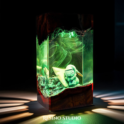 Stitch Lamp Version 1, Movie Resin Lamp