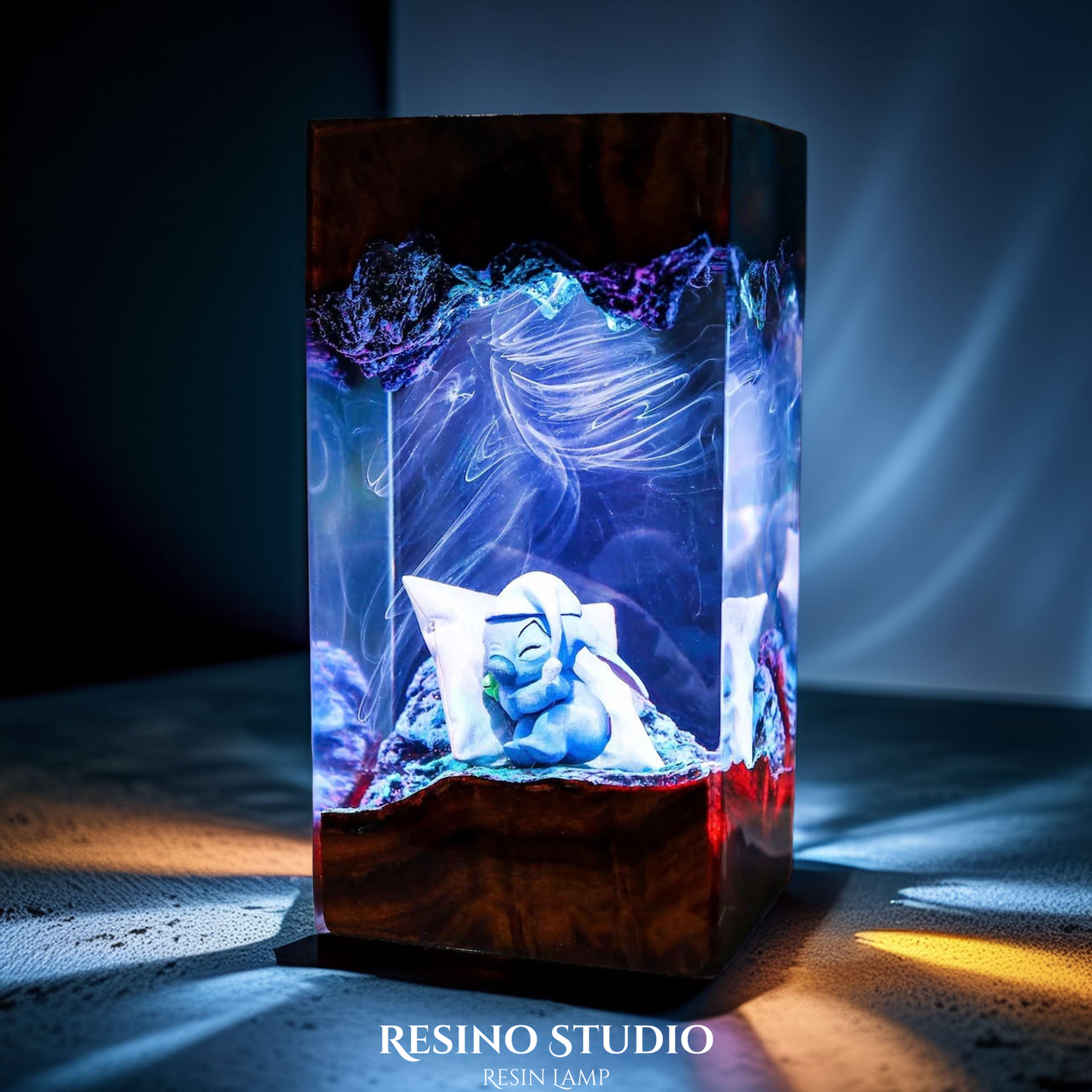Stitch Lamp Version 1, Movie Resin Lamp