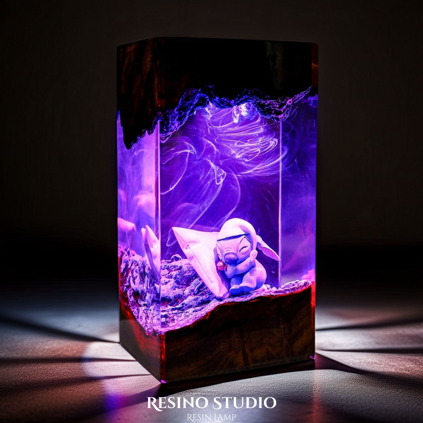 Stitch Lamp Version 1, Movie Resin Lamp