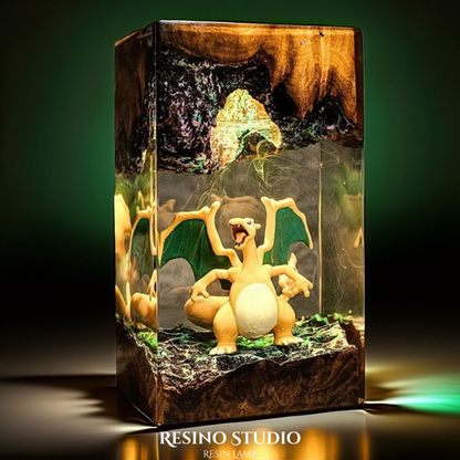 Charizard Resin Lamp, Pokemon Inspired Lamp