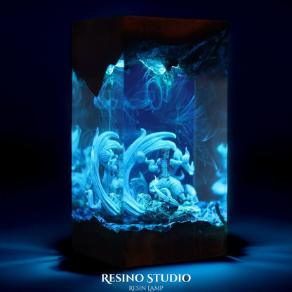 Akaza Resin Lamp V1, Demon Slayer Lamp
