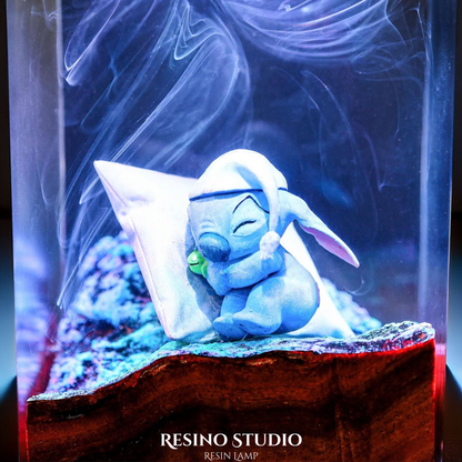 Stitch Lamp Version 1, Movie Resin Lamp