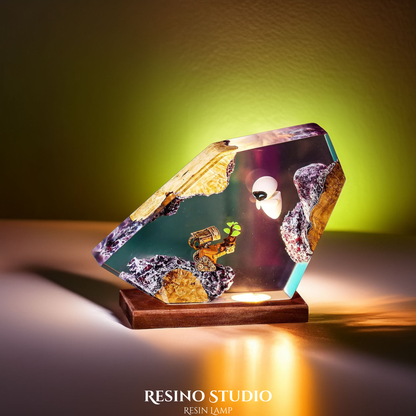 Wall-E & EVE, Movie Resin Lamp Disley Land