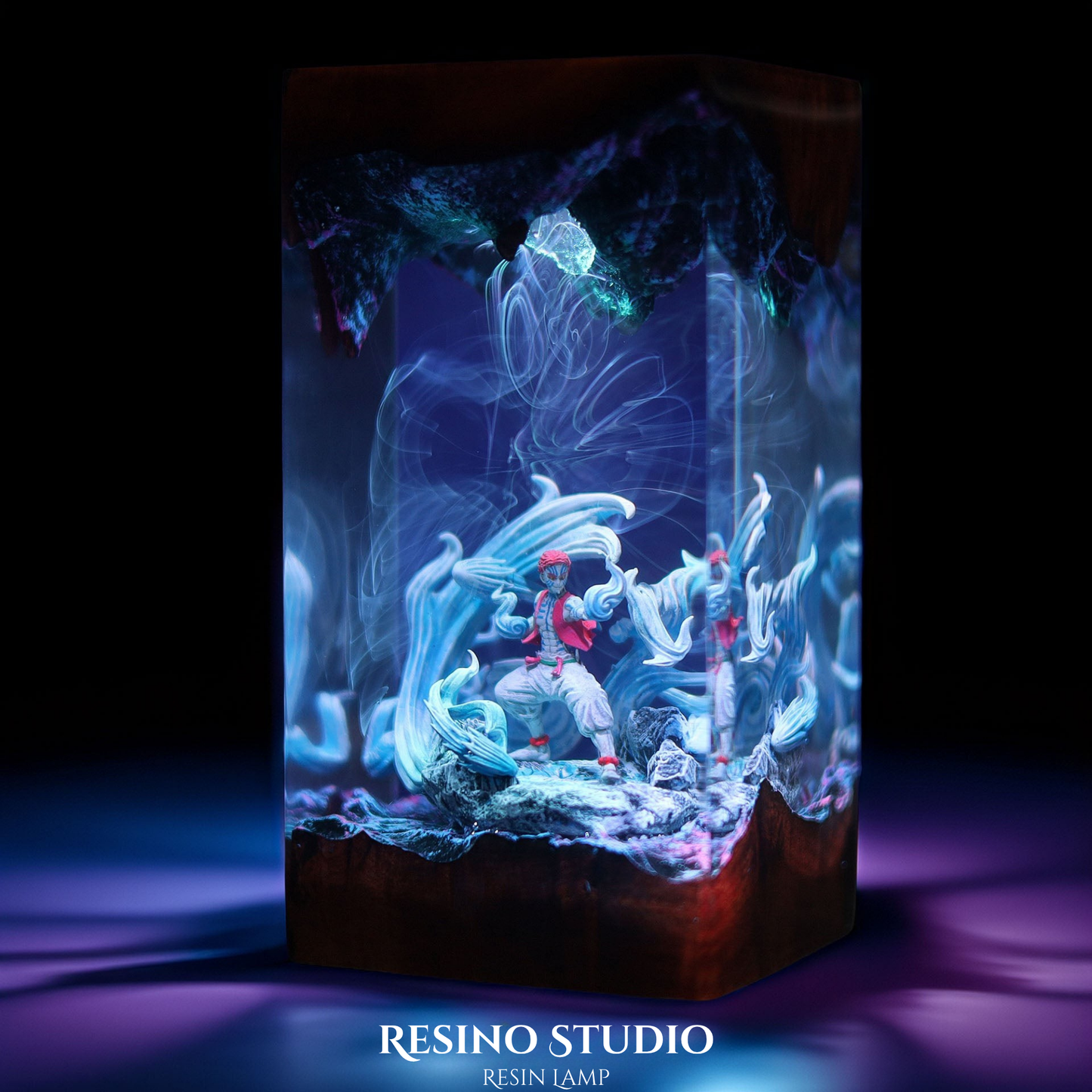 Akaza Resin Lamp V1, Demon Slayer Lamp