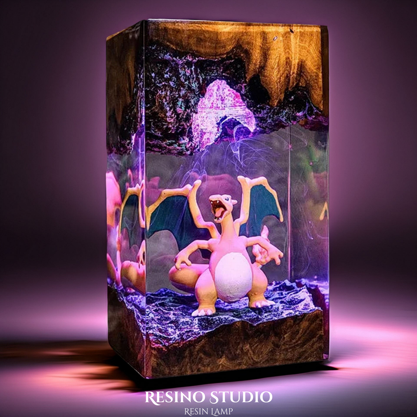 Charizard Resin Lamp, Pokemon Inspired Lamp