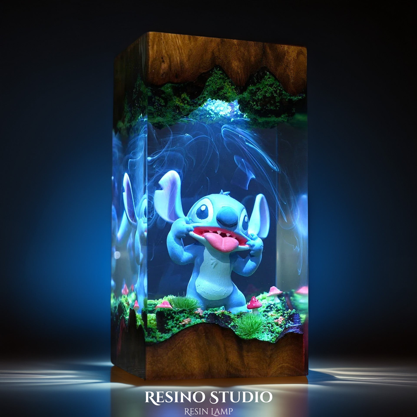Stitch Lamp Version 2, Movie Resin Lamp
