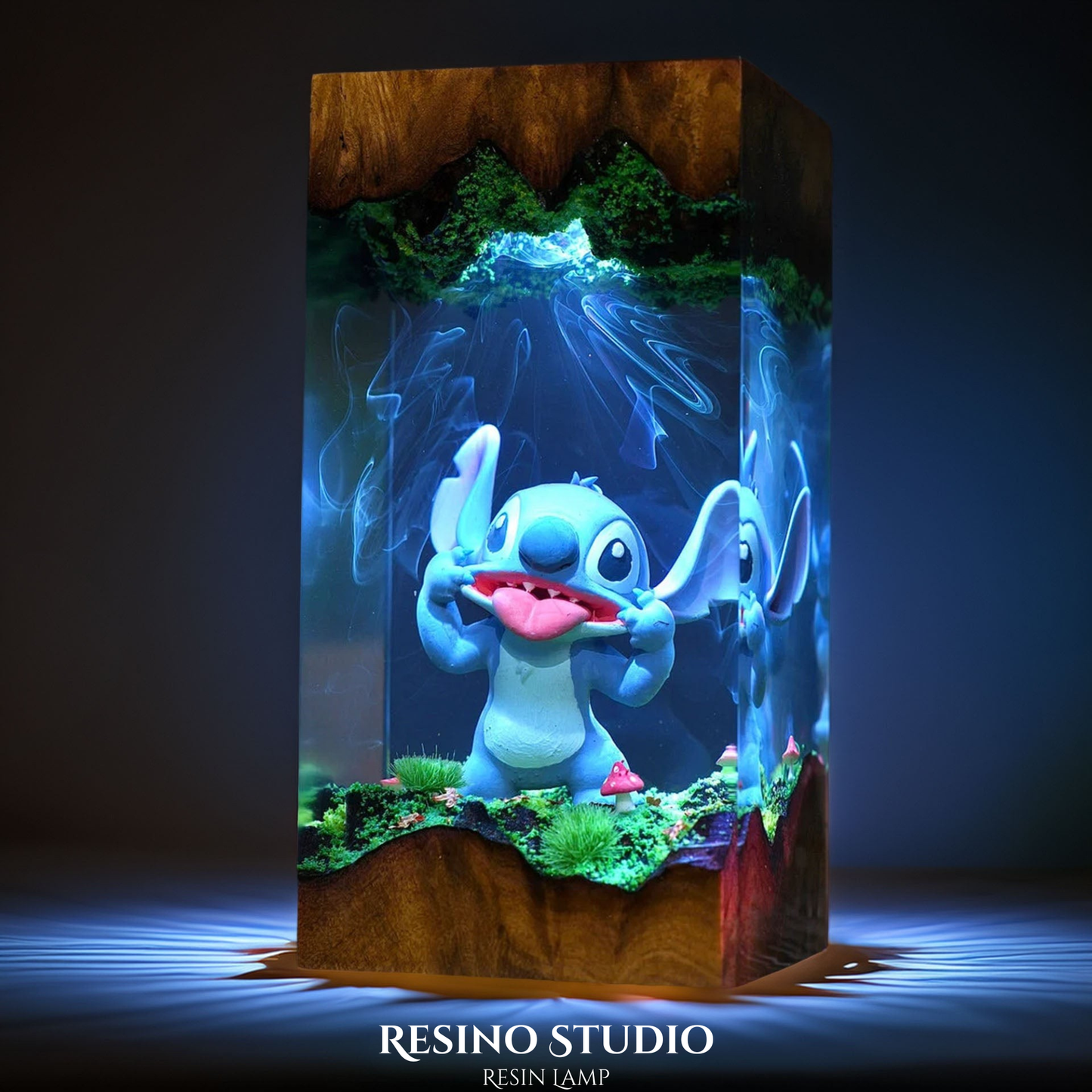 Stitch Lamp Version 2, Movie Resin Lamp