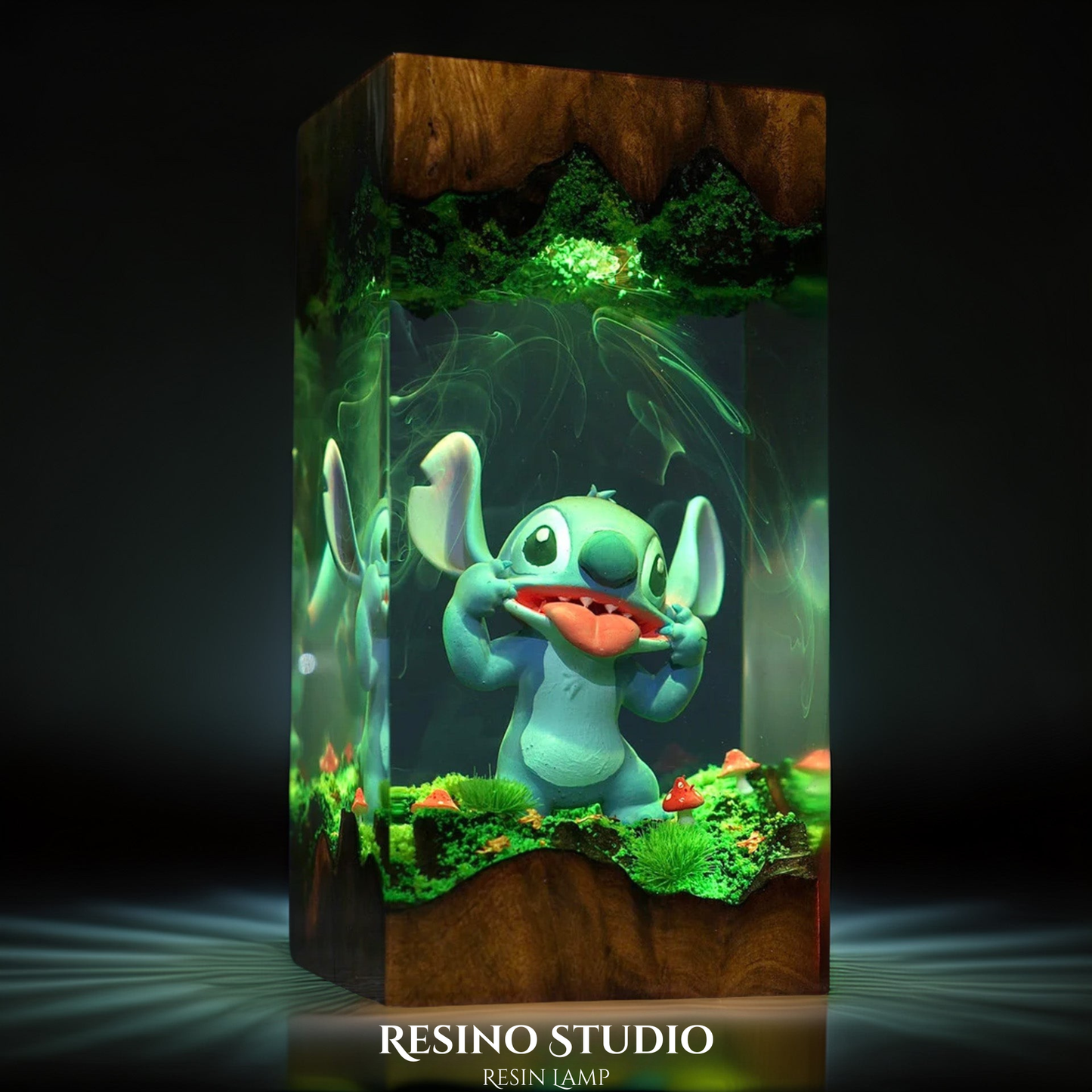 Stitch Lamp Version 2, Movie Resin Lamp