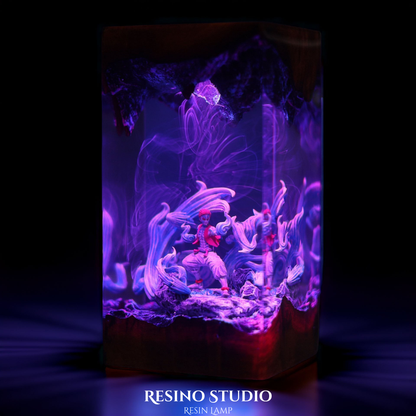 Akaza Resin Lamp V1, Demon Slayer Lamp