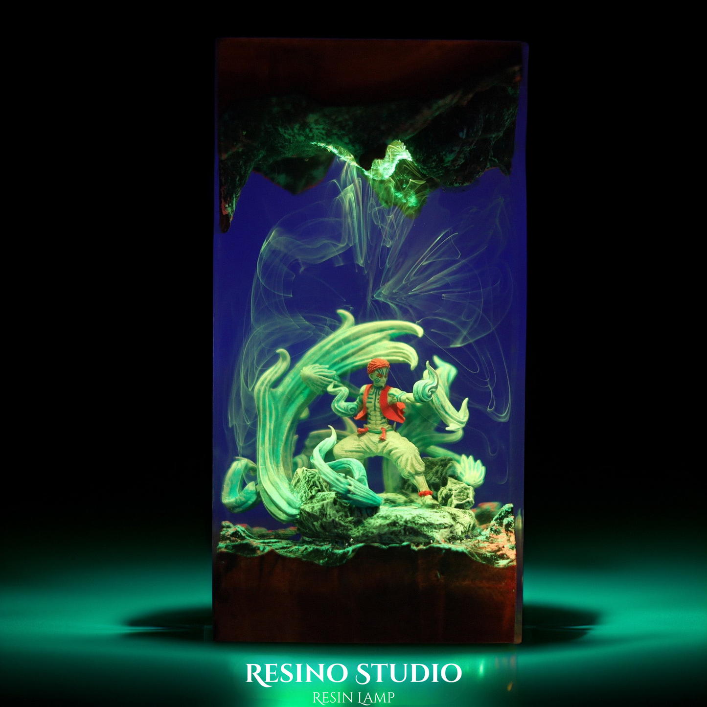 Akaza Resin Lamp V1, Demon Slayer Lamp