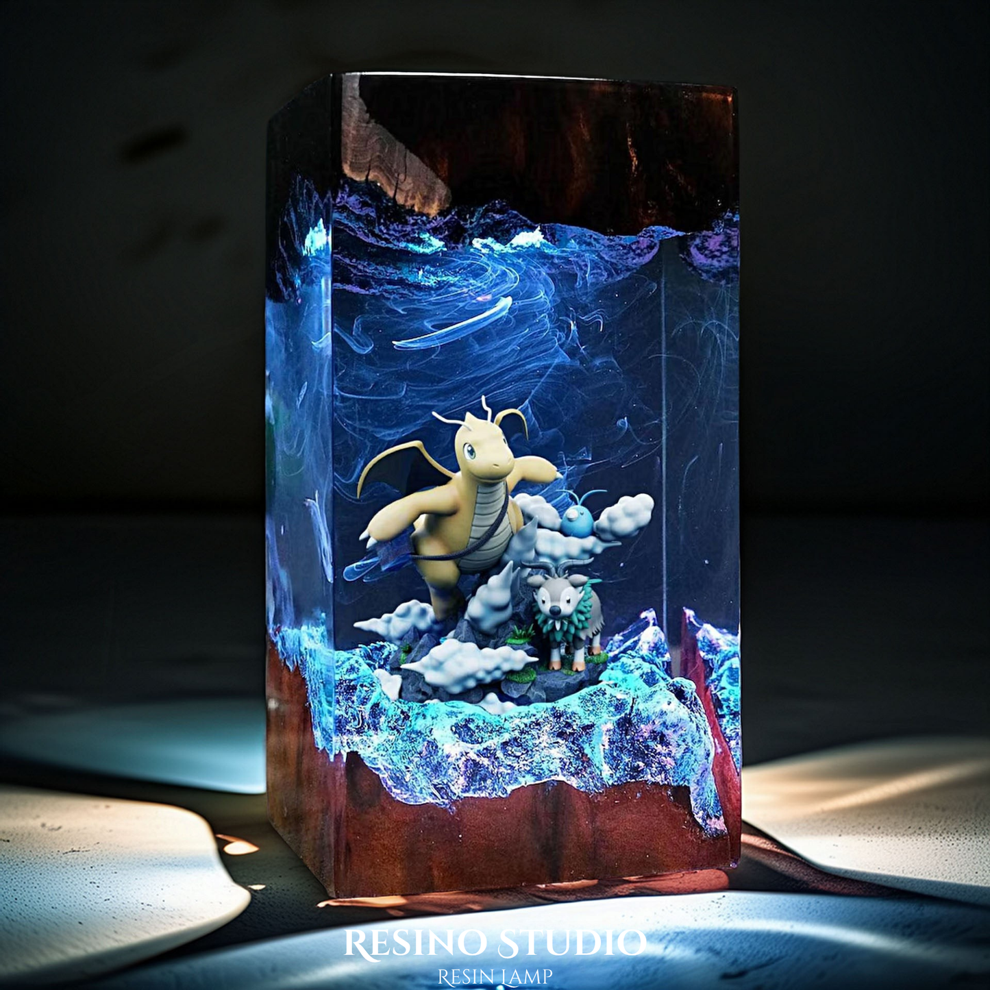 Dragonite Resin Lamp, Gift for Pokemon Fans