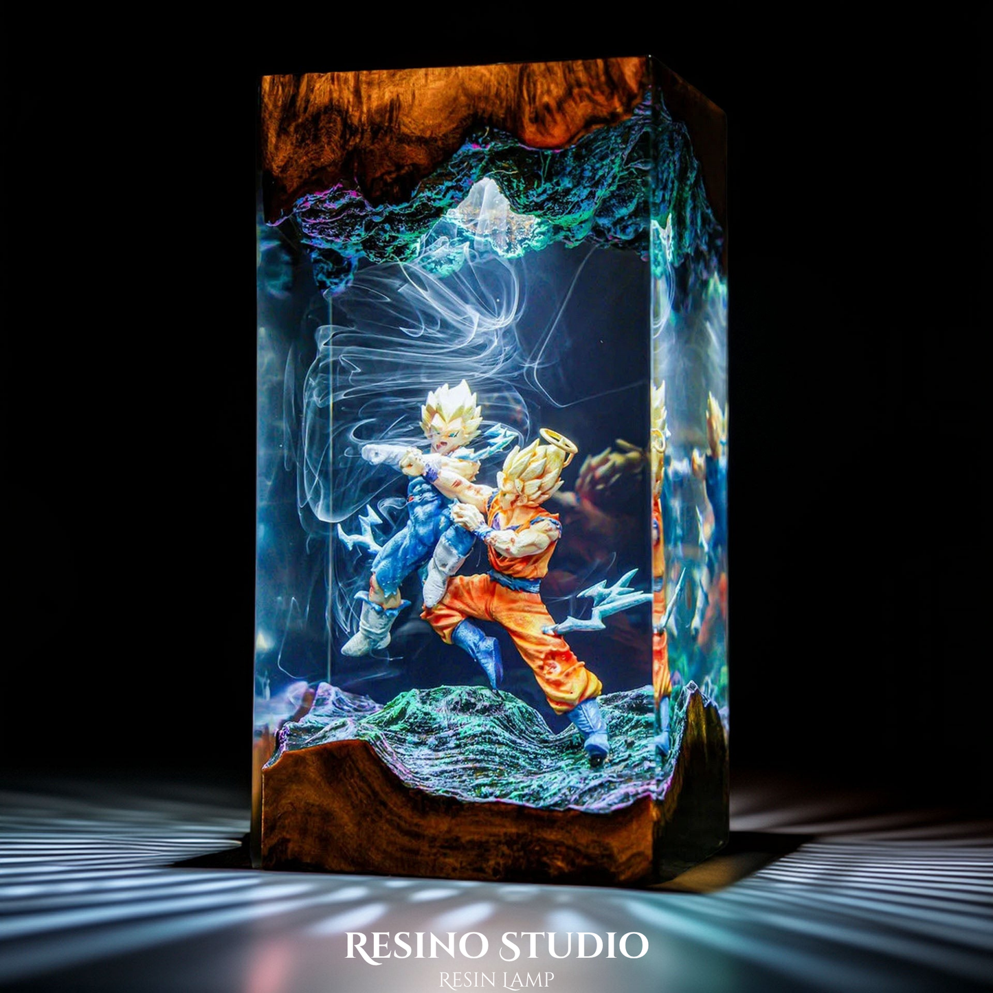 Goku vs Vegeta Resin Lamp