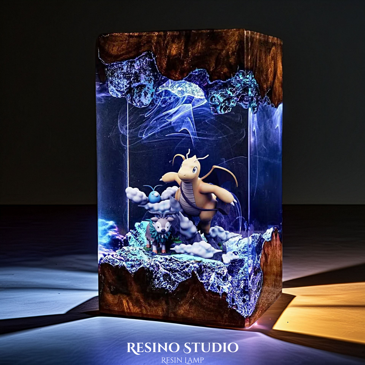 Dragonite Resin Lamp, Gift for Pokemon Fans