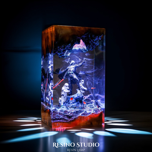 Darth Vader Resin Lamp, Star Wars Resin Lamp