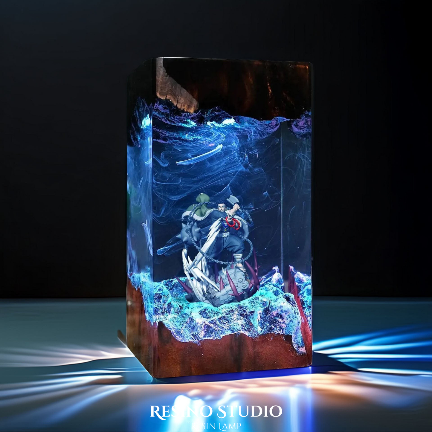 Gyomei Resin Lamp, Anime Room Decor