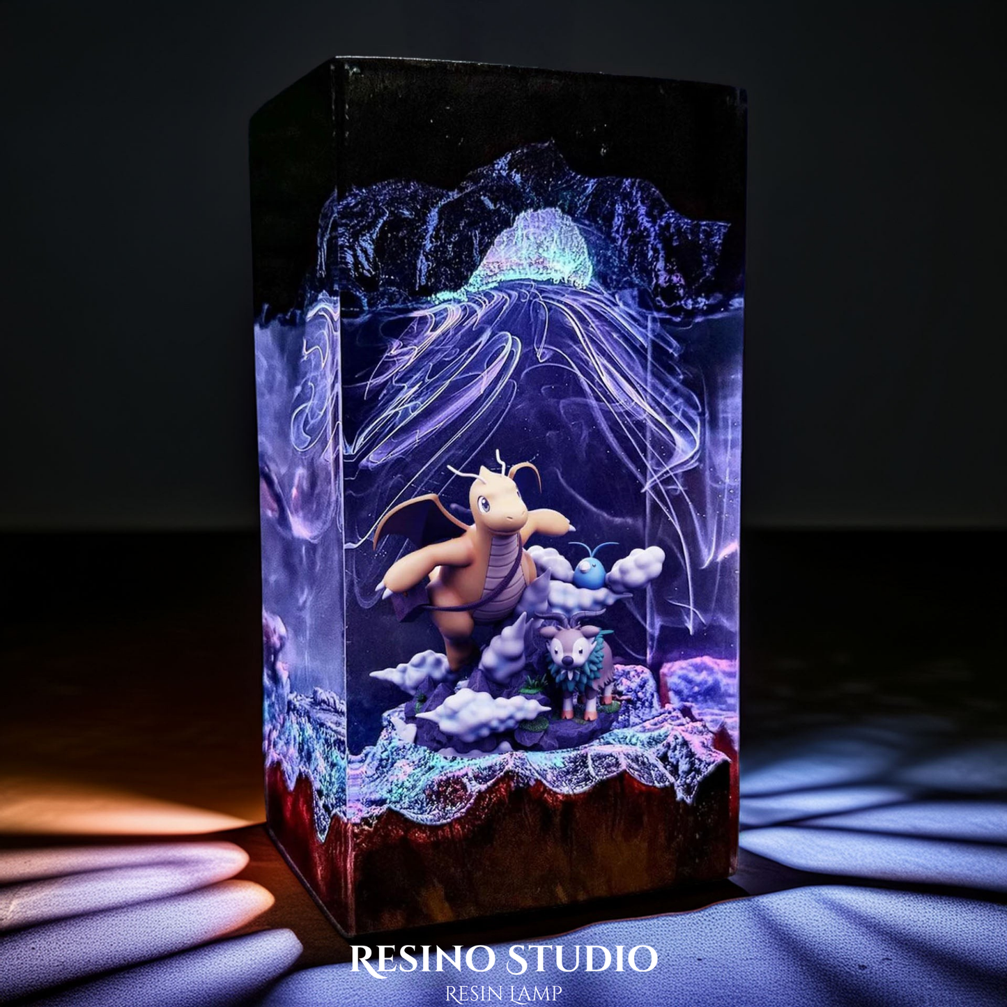 Dragonite Resin Lamp, Gift for Pokemon Fans