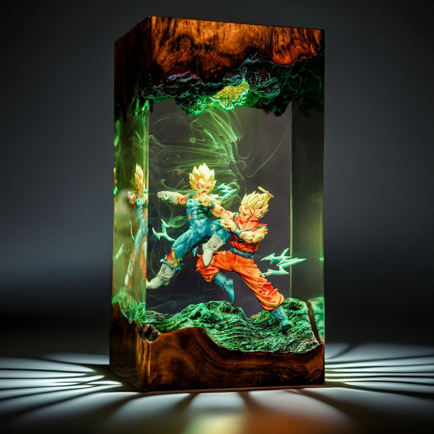 Goku vs Vegeta Resin Lamp