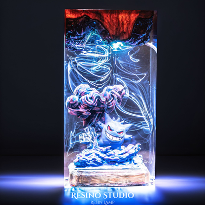 Gengar Resin Lamp Version 3, Gift for Pokemon Fans