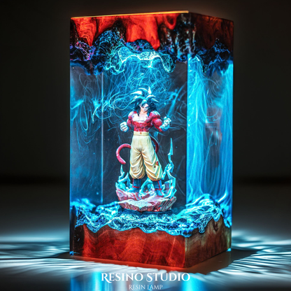 Goku Supper Saitan 4 Resin Lamp
