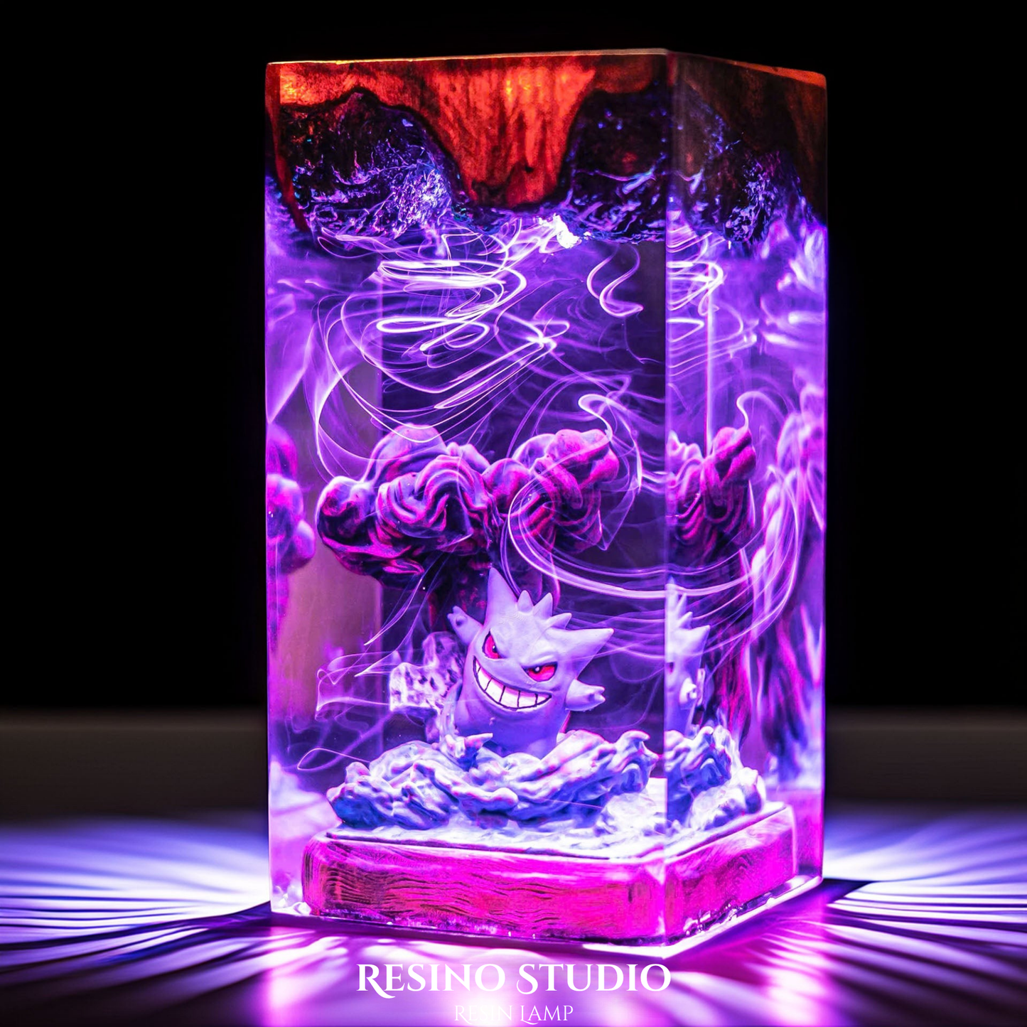Gengar Resin Lamp Version 3, Gift for Pokemon Fans