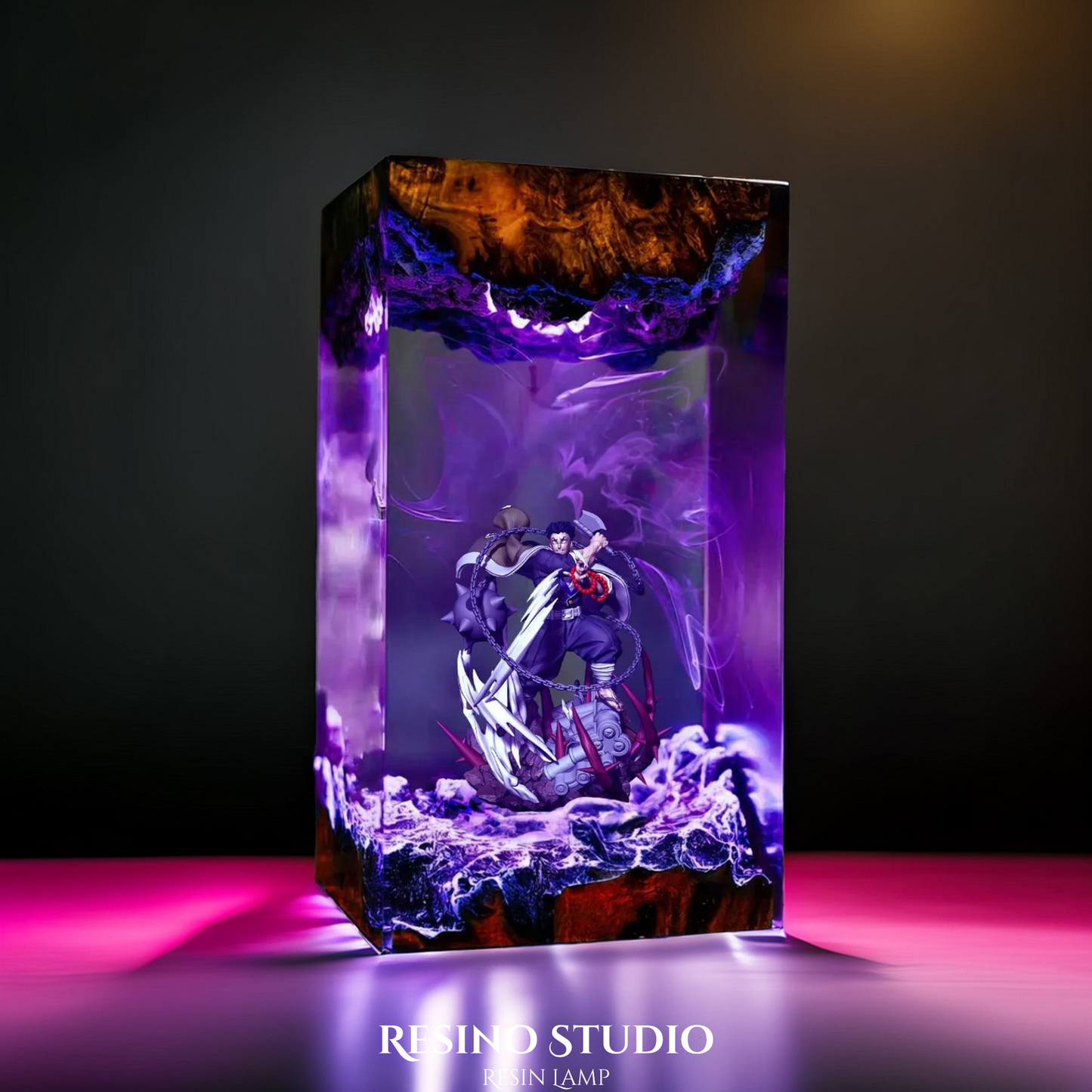Gyomei Resin Lamp, Anime Room Decor