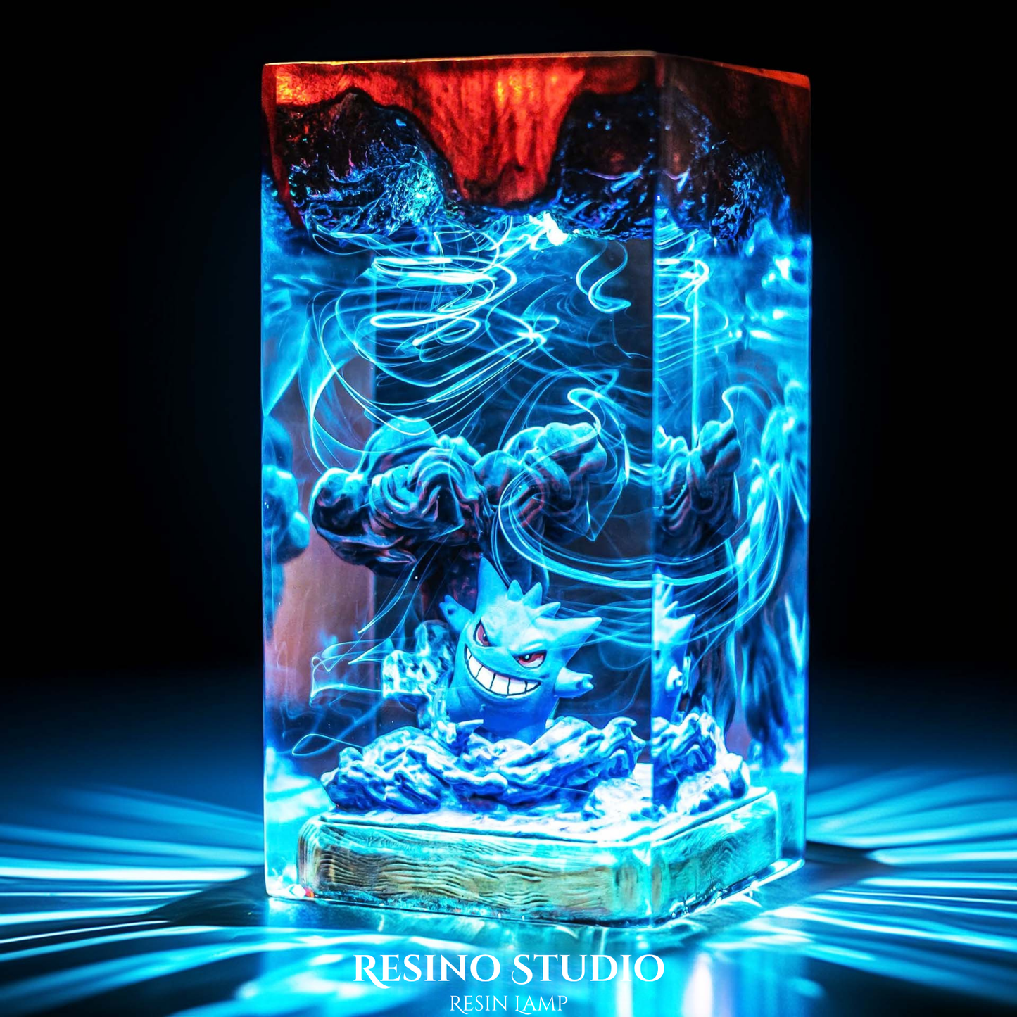 Gengar Resin Lamp Version 3, Gift for Pokemon Fans