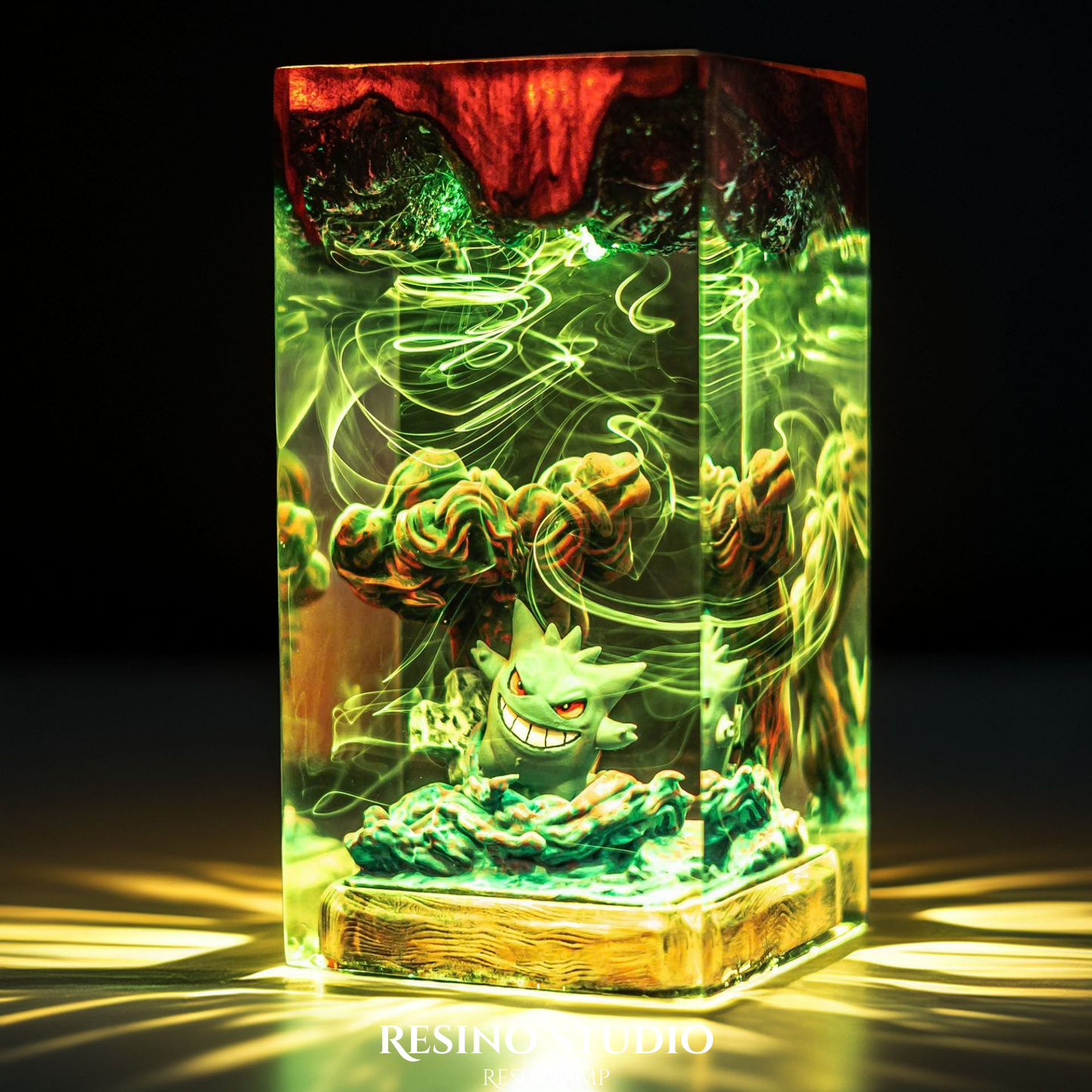 Gengar Resin Lamp Version 3, Gift for Pokemon Fans