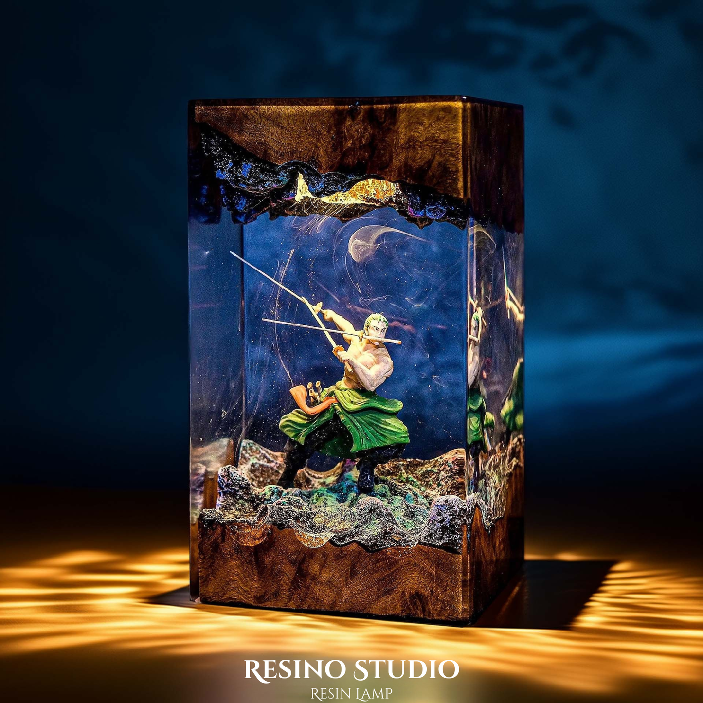 Roronoa Zoro Resin Lamp, One Piece Anime Lamp