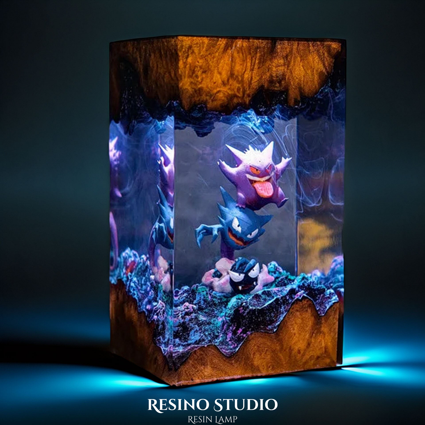 Gengar Resin Lamp V2, Gift for Pokemon Fans