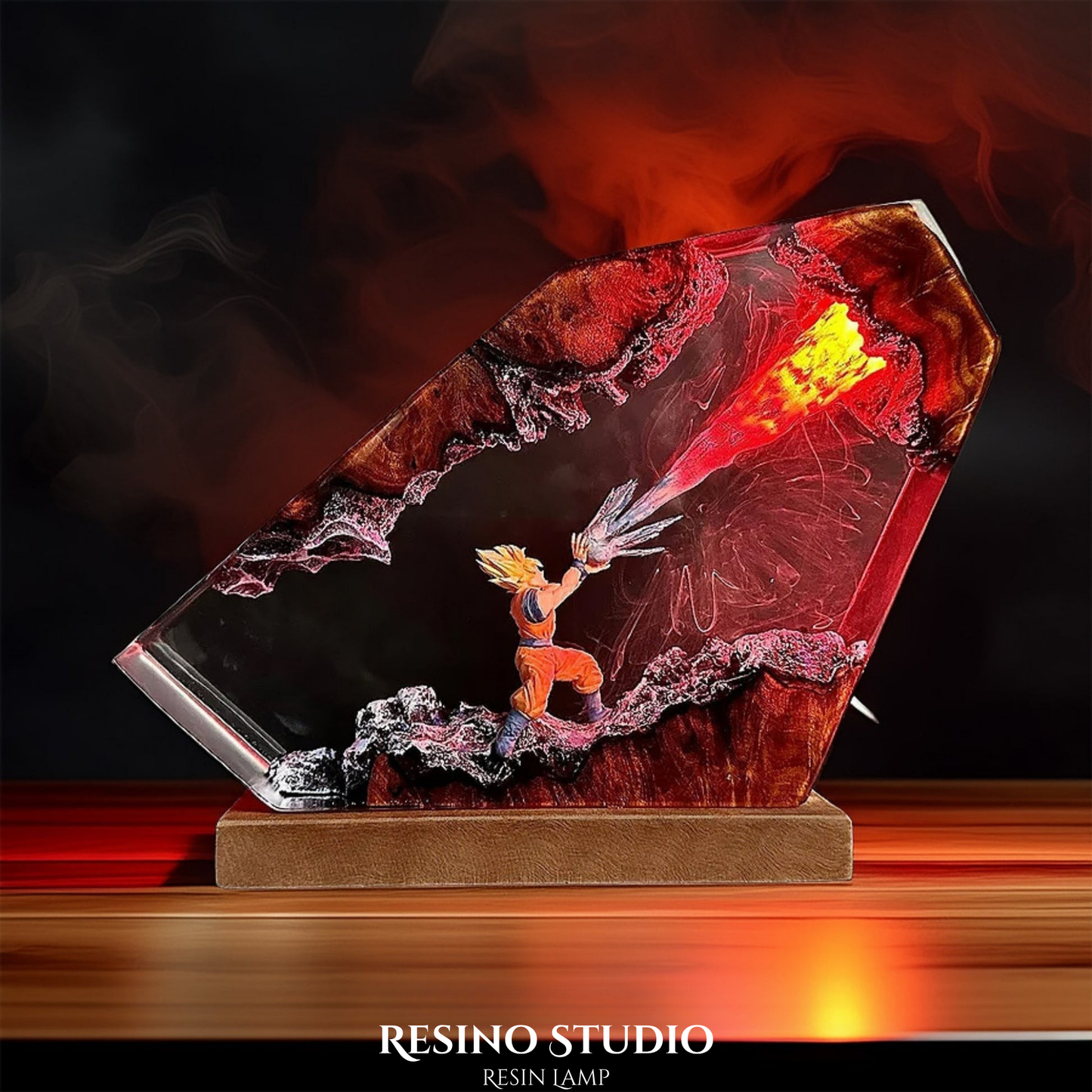 Goku Energy Blast Resin Lamp