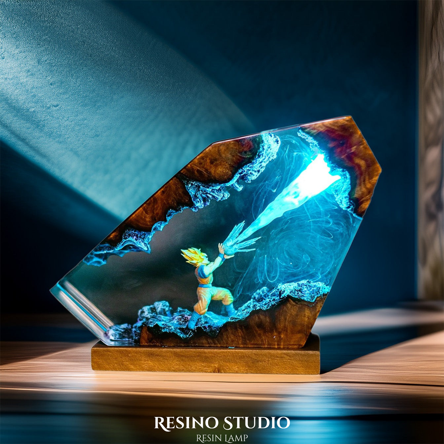 Goku Energy Blast Resin Lamp