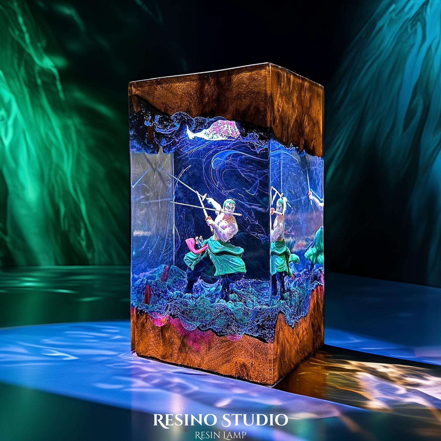 Roronoa Zoro Resin Lamp, One Piece Anime Lamp