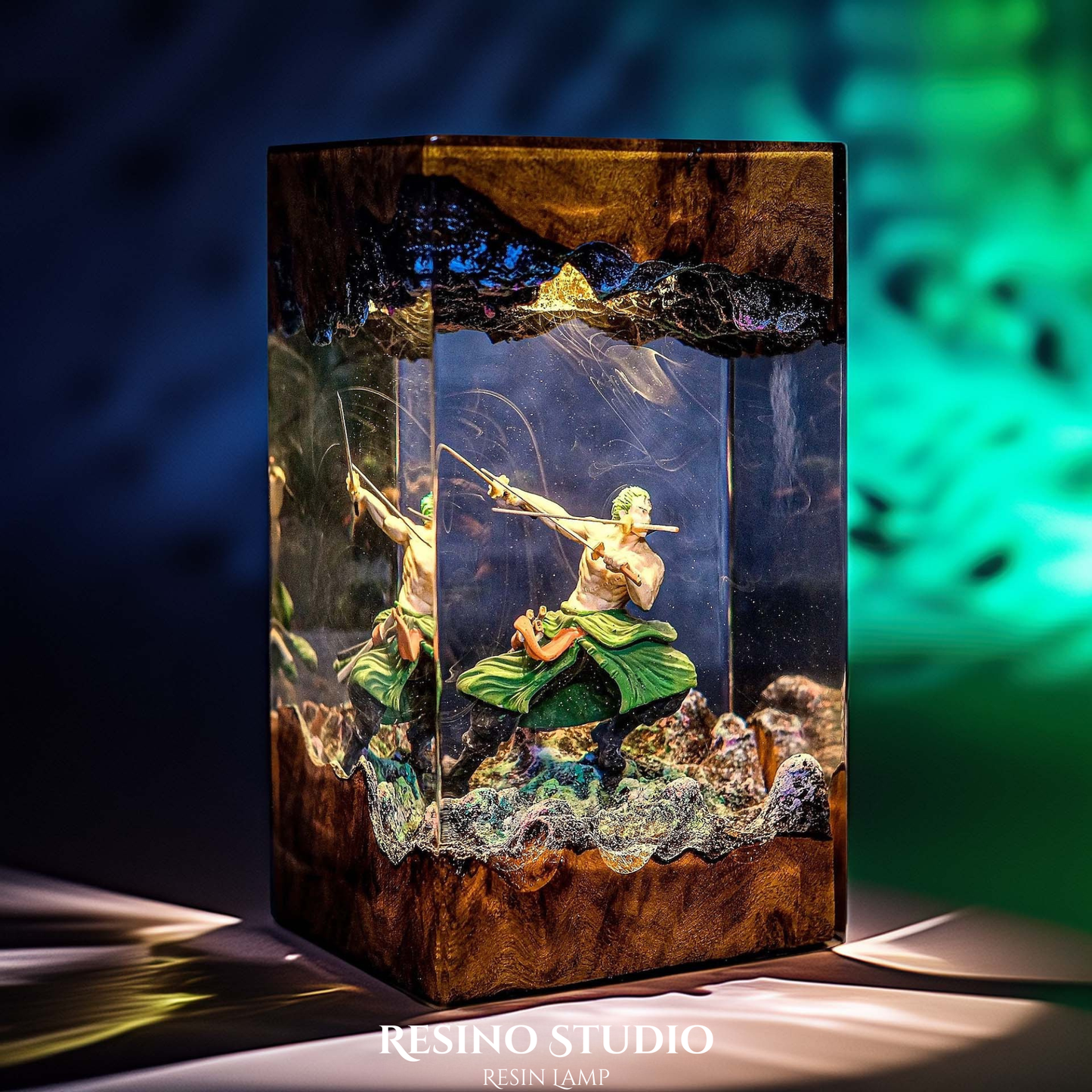 Roronoa Zoro Resin Lamp, One Piece Anime Lamp