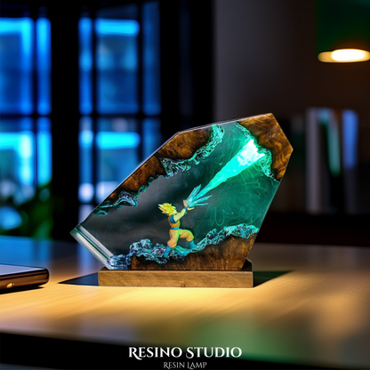 Goku Energy Blast Resin Lamp