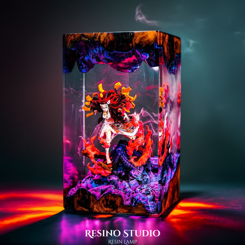 Nezuko Resin Lamp V2, Epoxy Resin Lamp