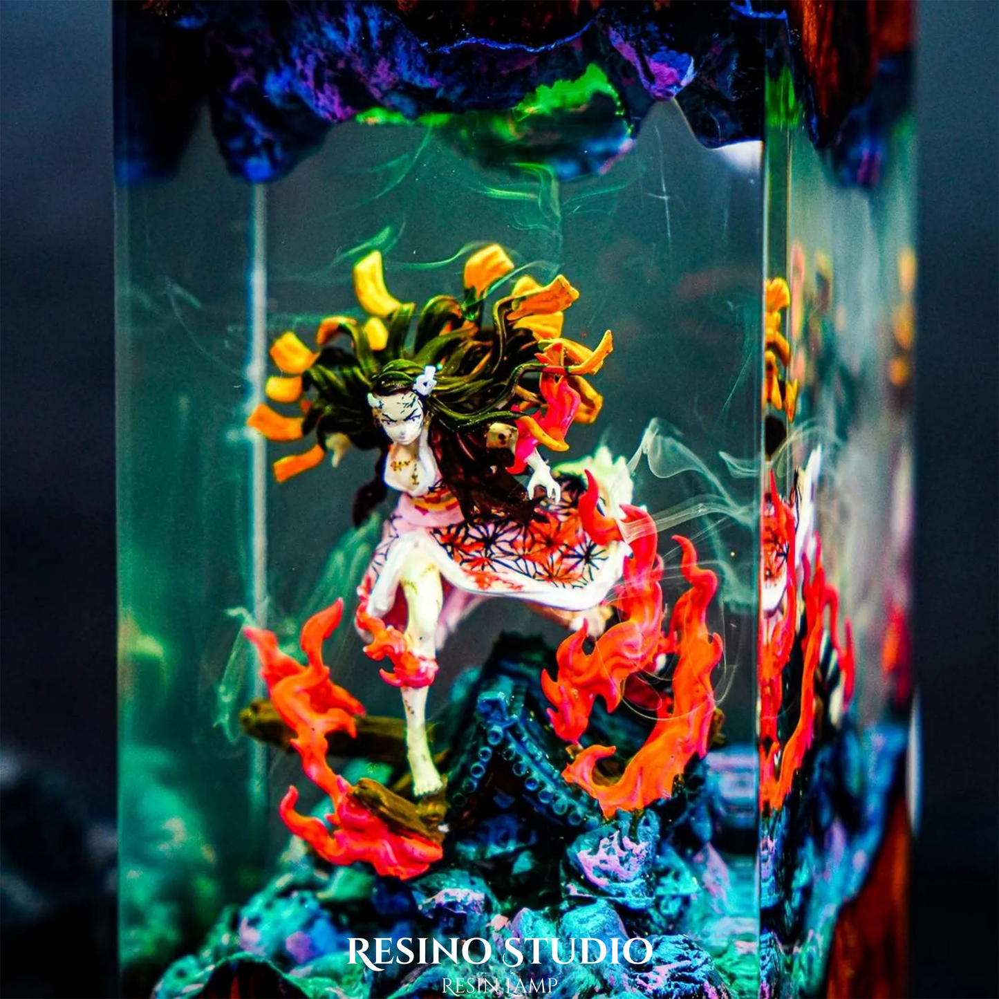 Nezuko Resin Lamp V2, Epoxy Resin Lamp
