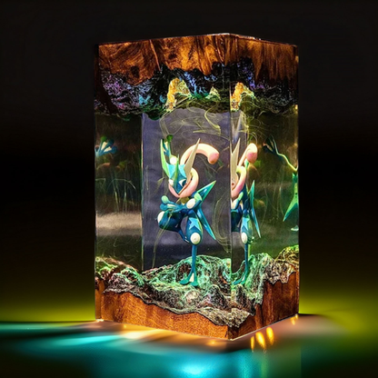 Greninja Resin Lamp V2, Pokemon Anime Lamp