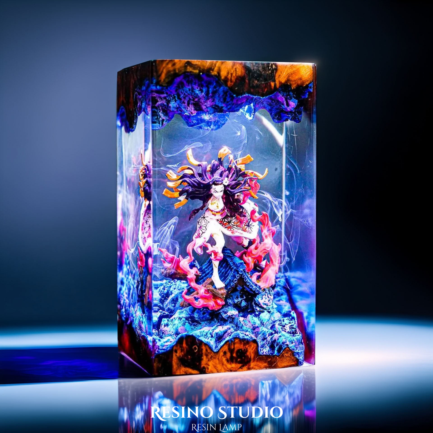 Nezuko Resin Lamp V2, Epoxy Resin Lamp