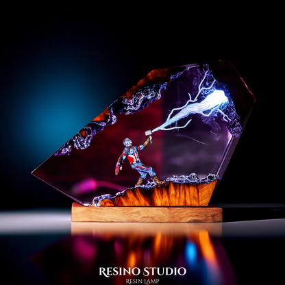 Captain America Resin Lamp Version 2, Marvel Resin Lamp