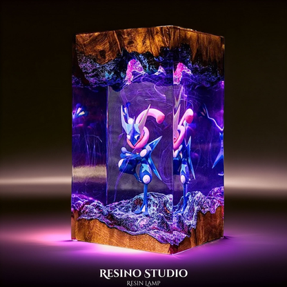 Greninja Resin Lamp V2, Pokemon Anime Lamp