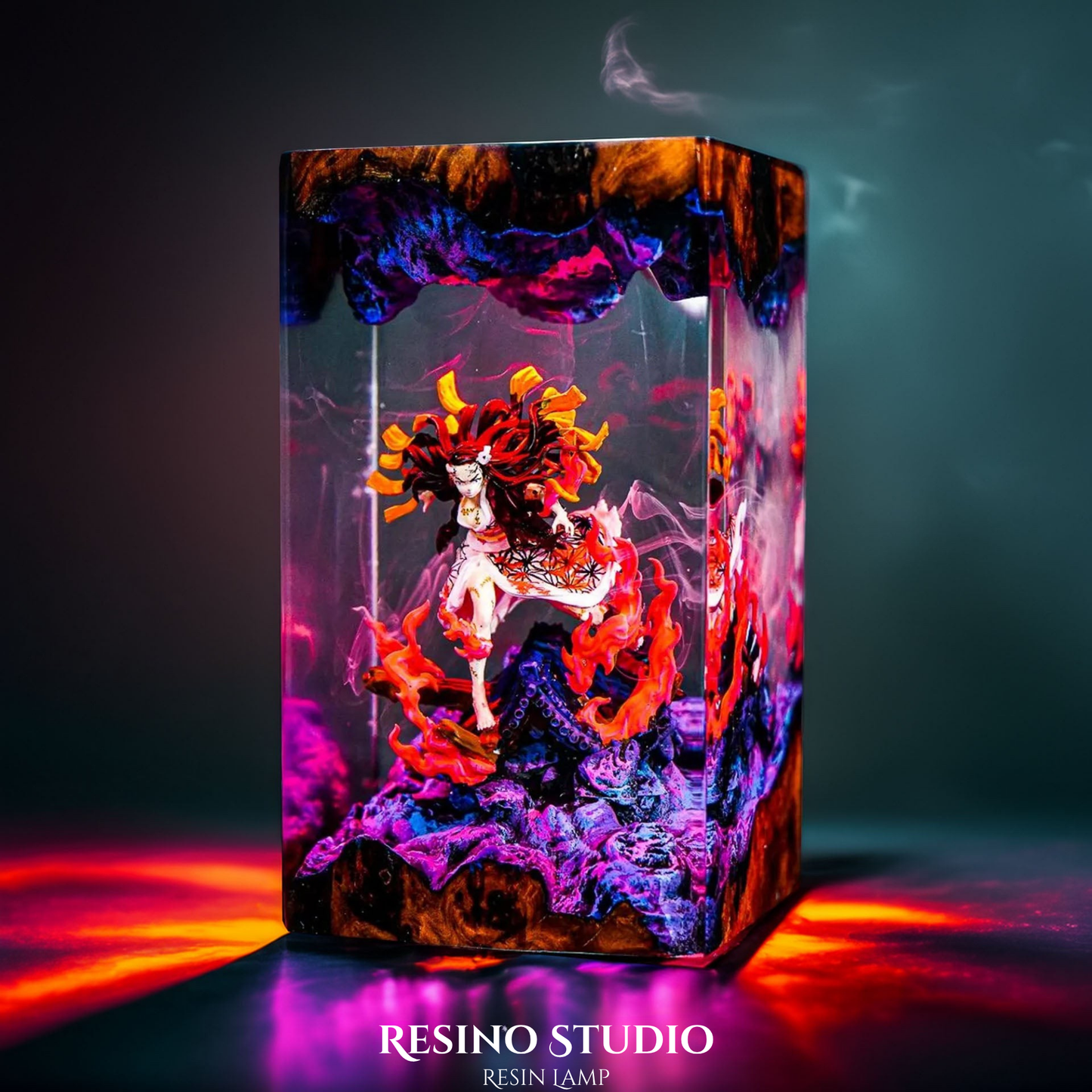 Nezuko Resin Lamp V2, Epoxy Resin Lamp