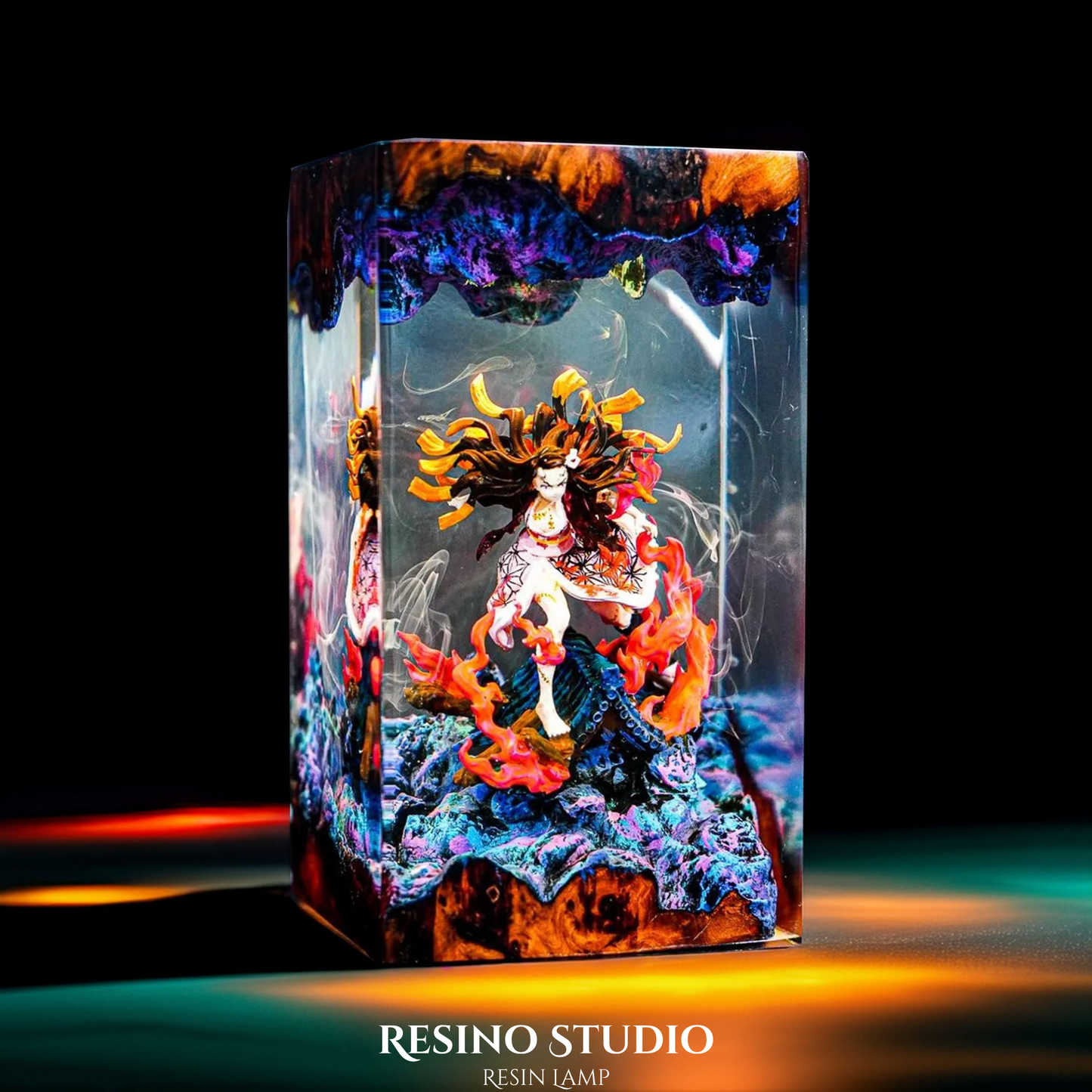 Nezuko Resin Lamp V2, Epoxy Resin Lamp