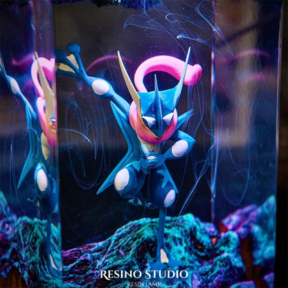 Greninja Resin Lamp V2, Pokemon Anime Lamp