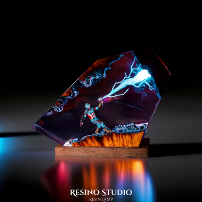 Captain America Resin Lamp Version 2, Marvel Resin Lamp